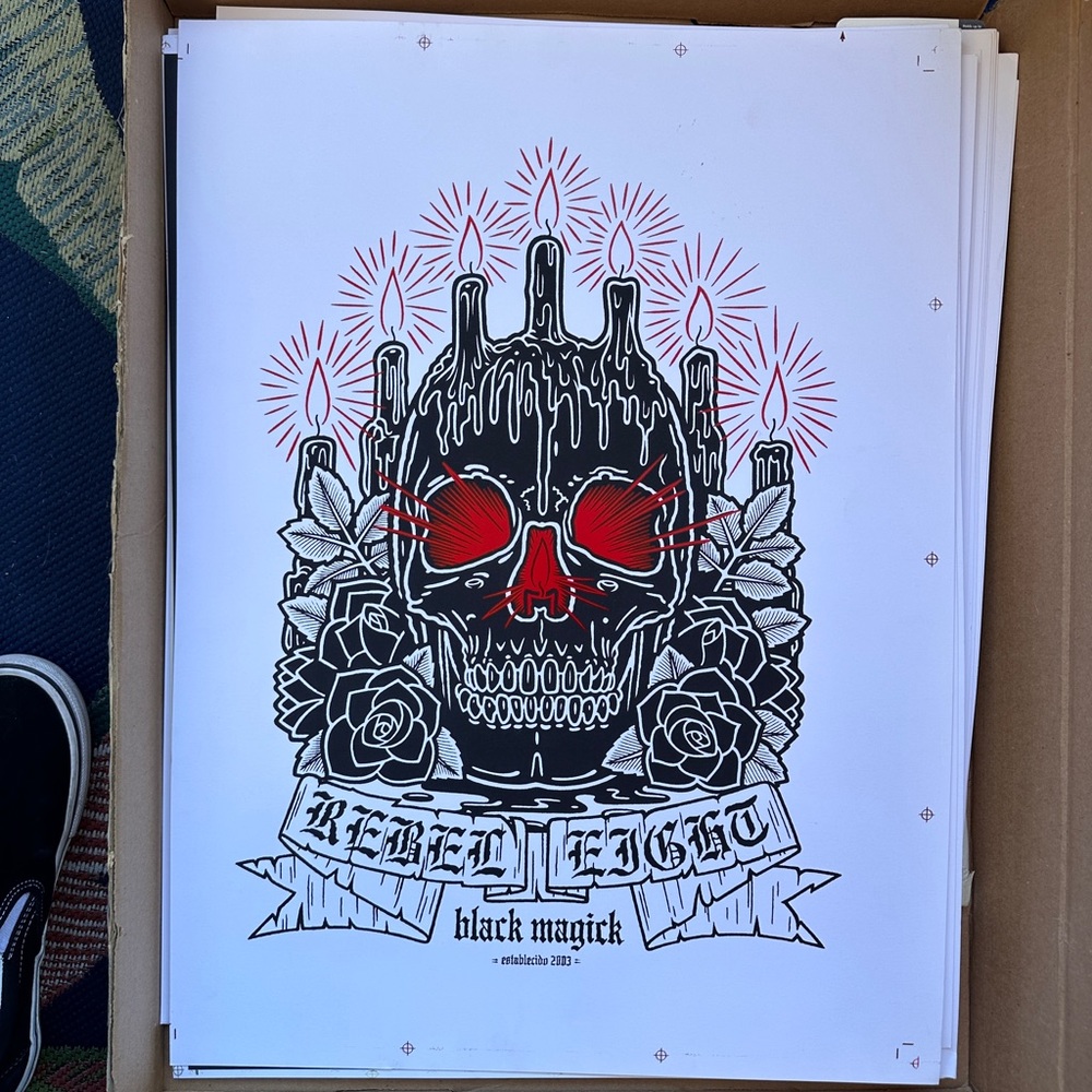 Rebel eight Mike Giant Black Magik Print used